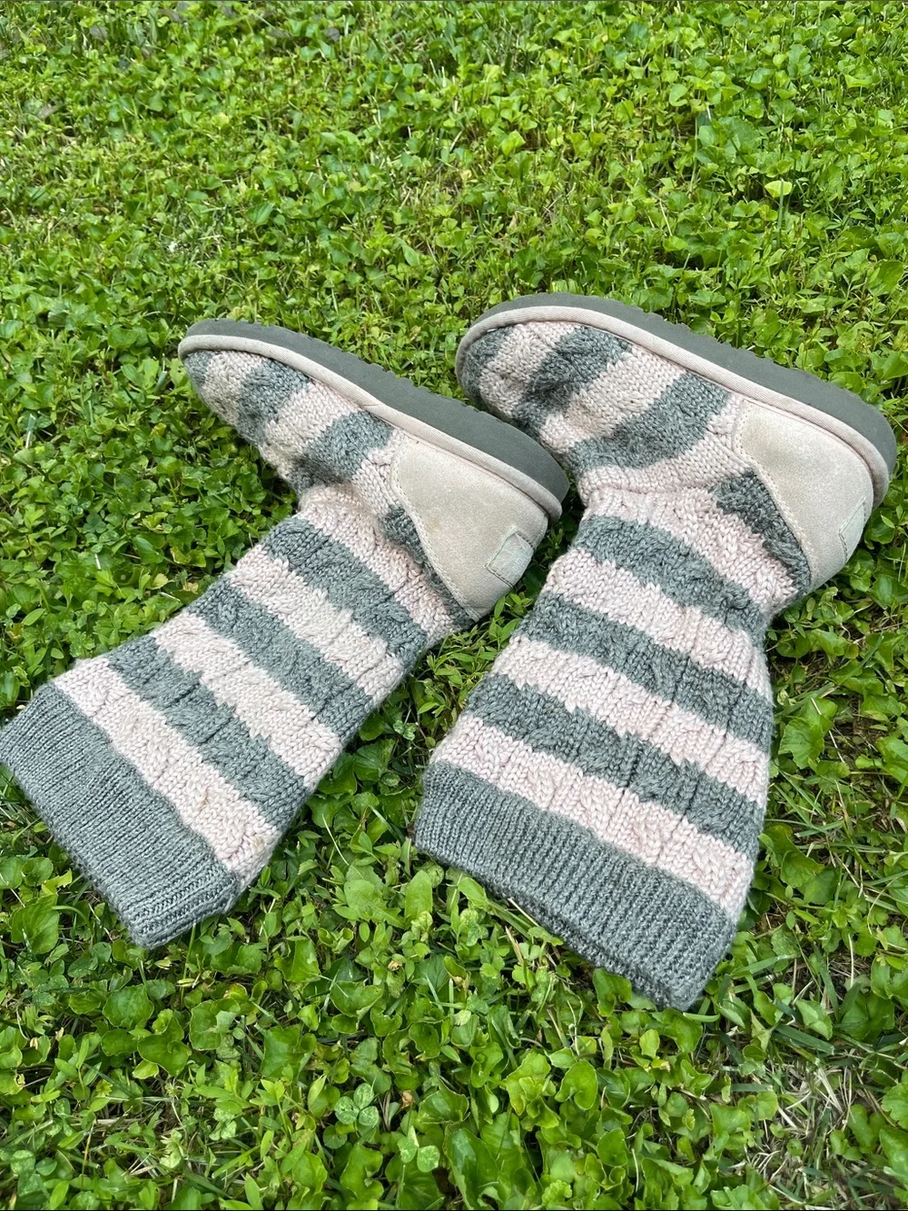 Ugg Boots Knit : Striped : Sweater Slouchy Uggs